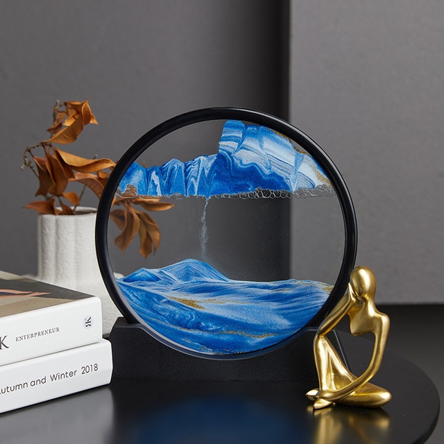 豪華な3D流砂画デスクトップ装飾