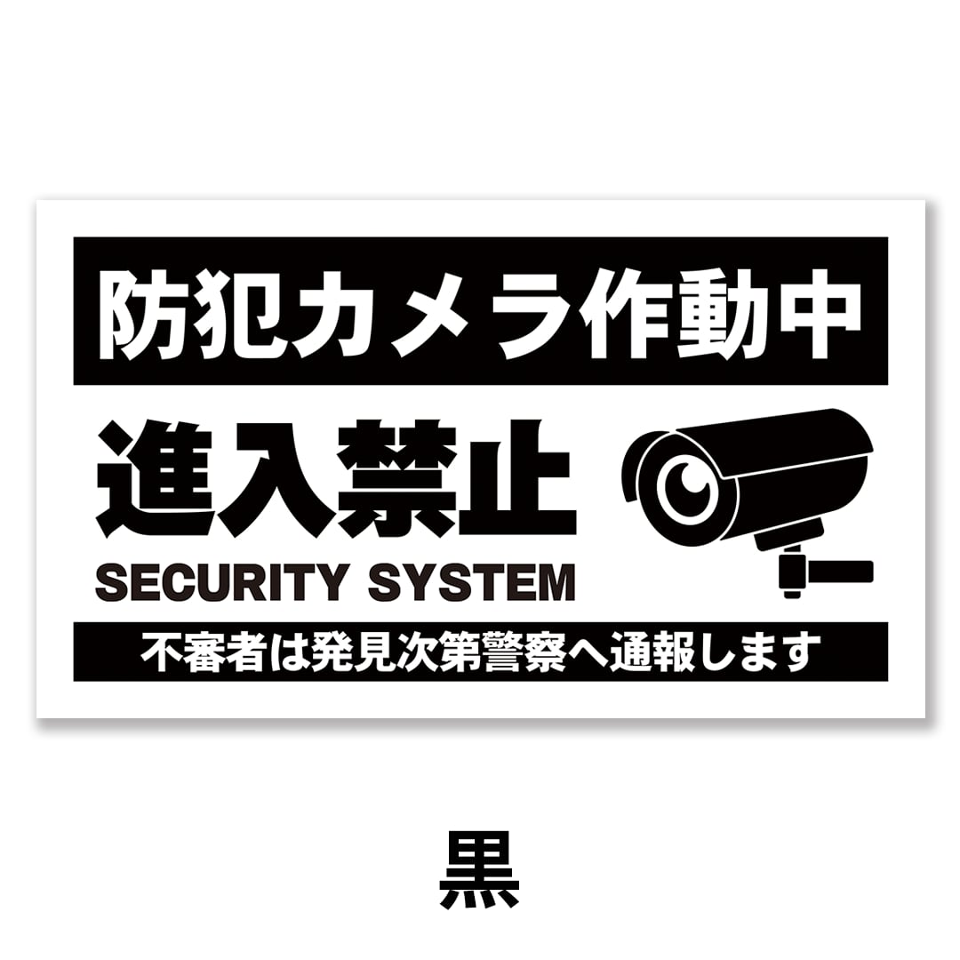 防犯カメラ作動中看板 W600×H350ミリ セキュリティ 監視カメラ 進入禁止 cam0011