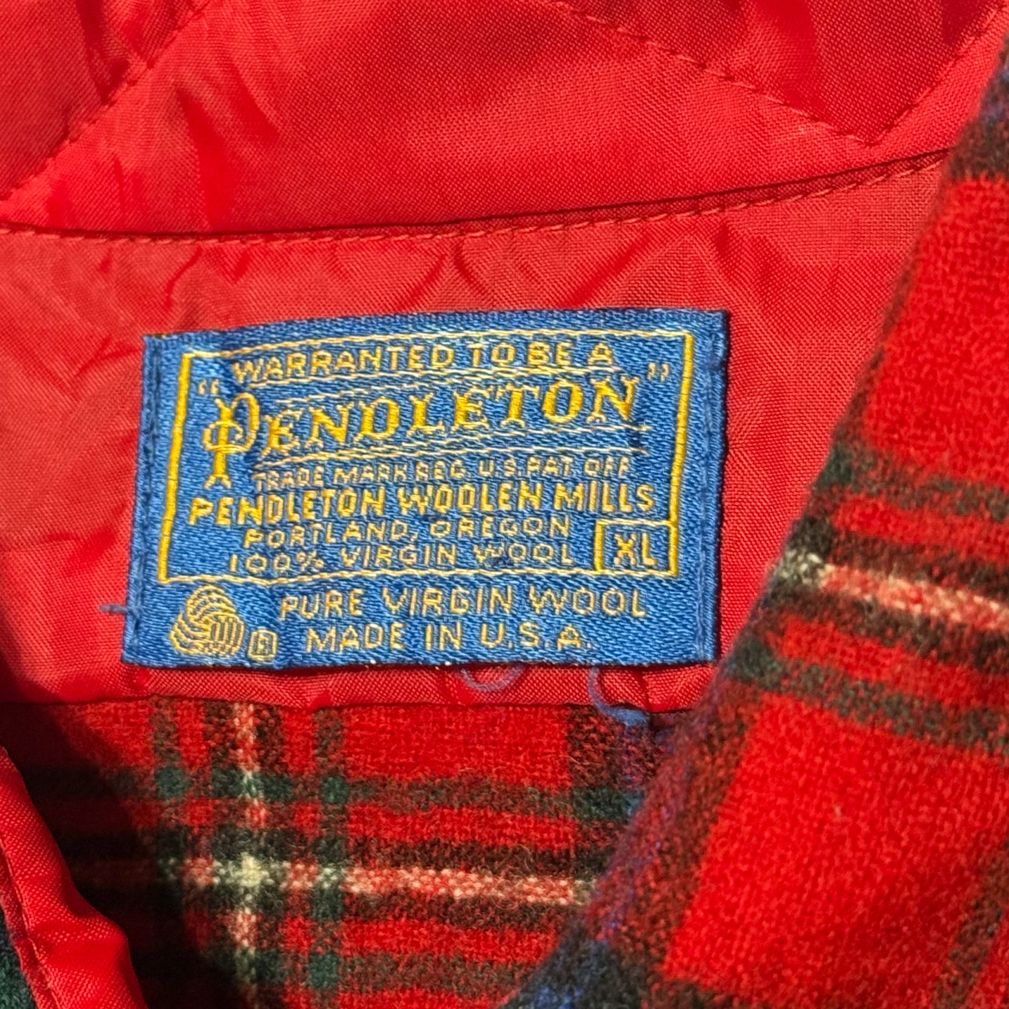 1960's USA製 PENDLETON ペンドルトン 長袖 ウールシャツ トレイル