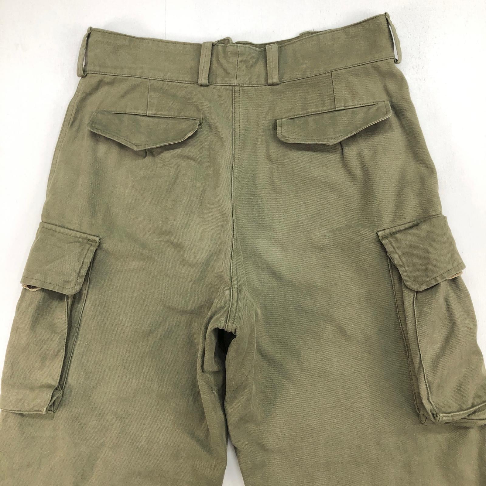 FRENCH ARMY フランス軍 50年代 M-47 カーゴパンツ 前期型 オリーブ