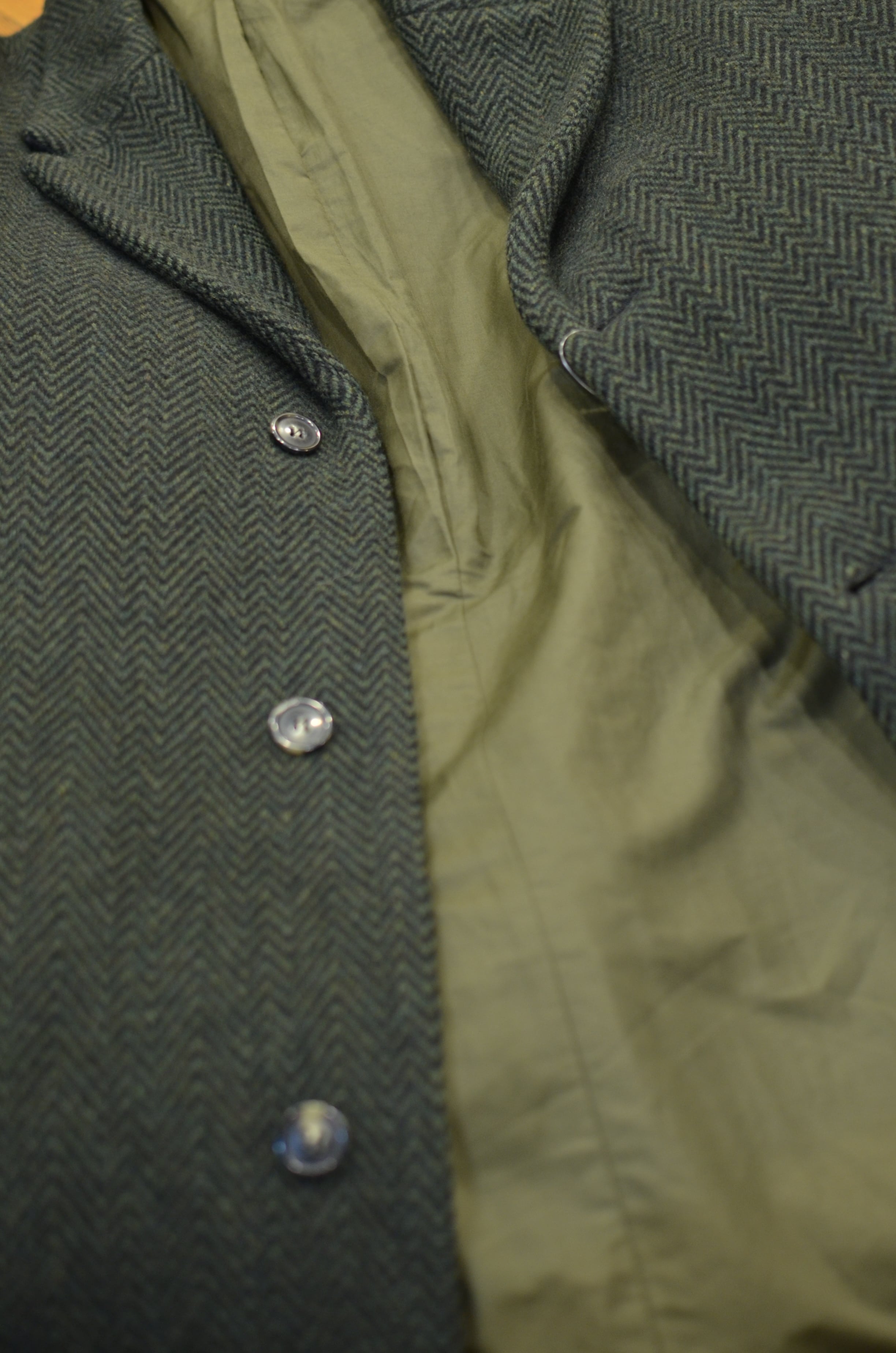 A.P.C. ヘリンボーンウール コート | leger