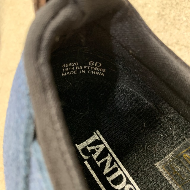 LANDS'END ランズエンド スエードモックシューズ デッドストック US6