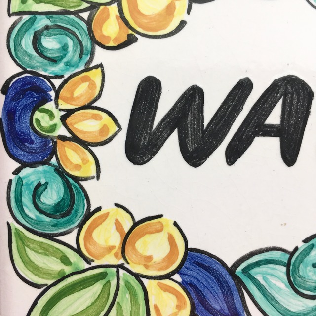 【受注生産品】スペインタイルの表札M-3 <Sサイズ>