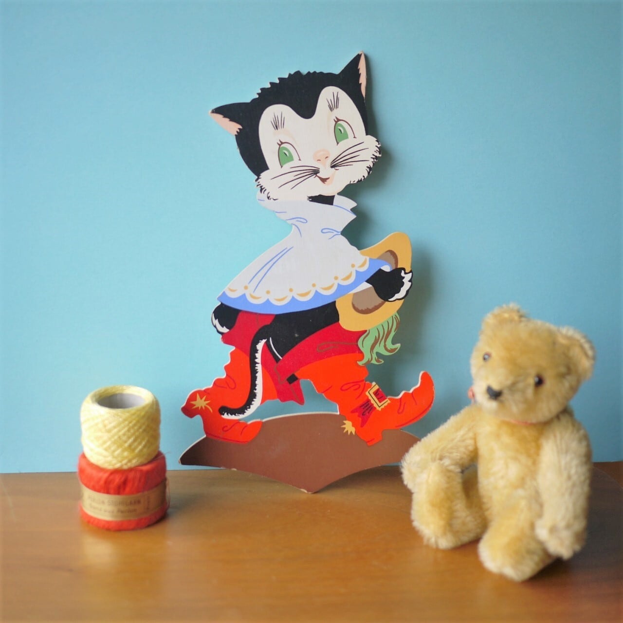 長靴をはいた猫 Mertensーkunst 壁飾り板絵