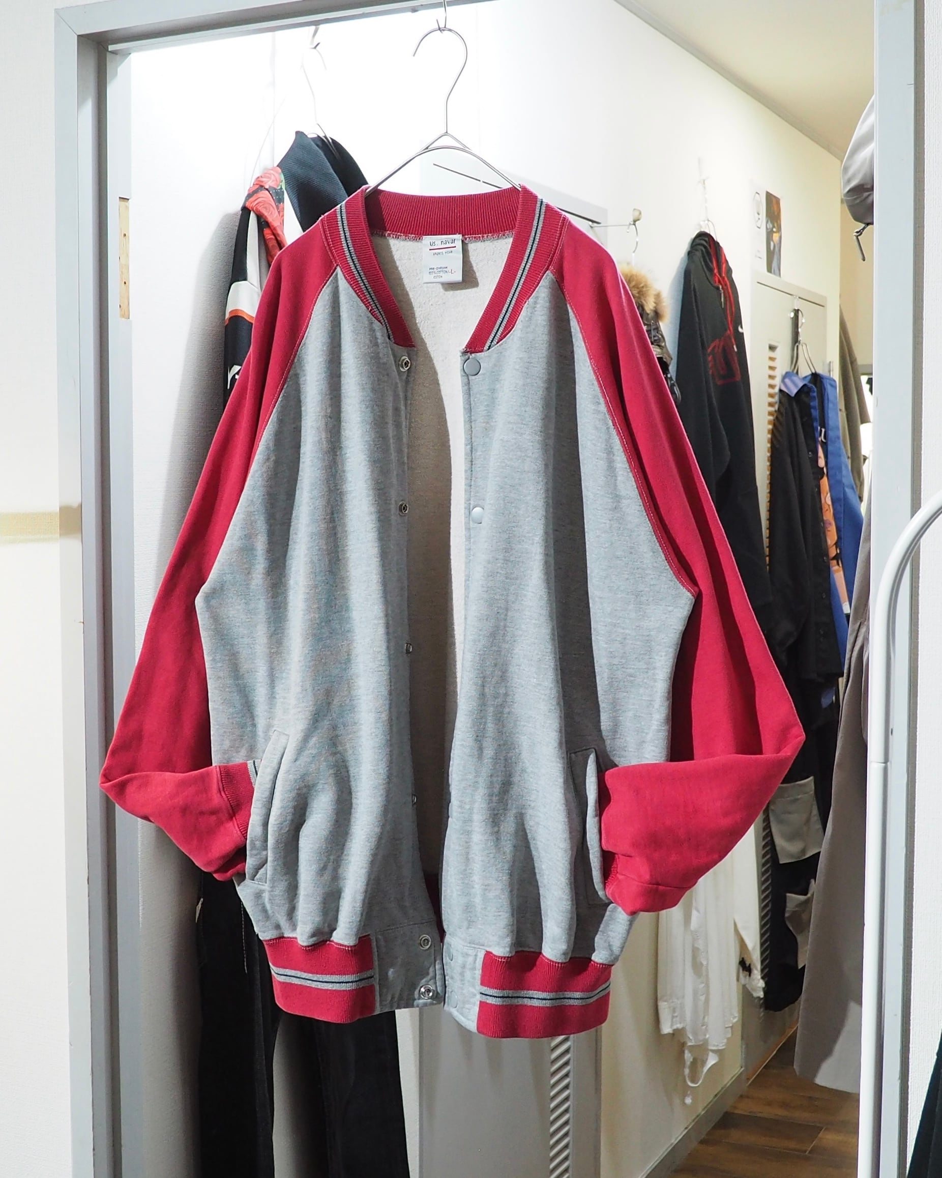 1990s Two-Tone Color switching vintage Raglan Sweat Jacket