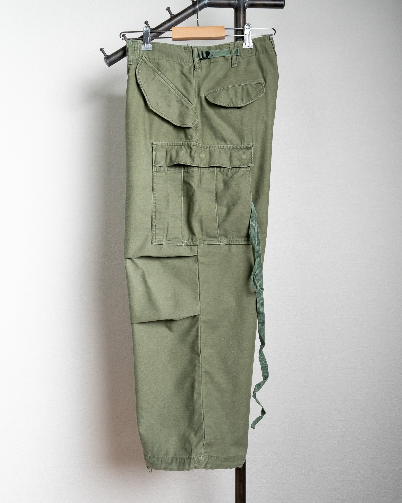 60s 未使用 US ARMY M-65 フィールドパンツ M-R アルミジップ US.ARMY・M-65フィールドパンツ アルミZIPの1960'sデッドストック