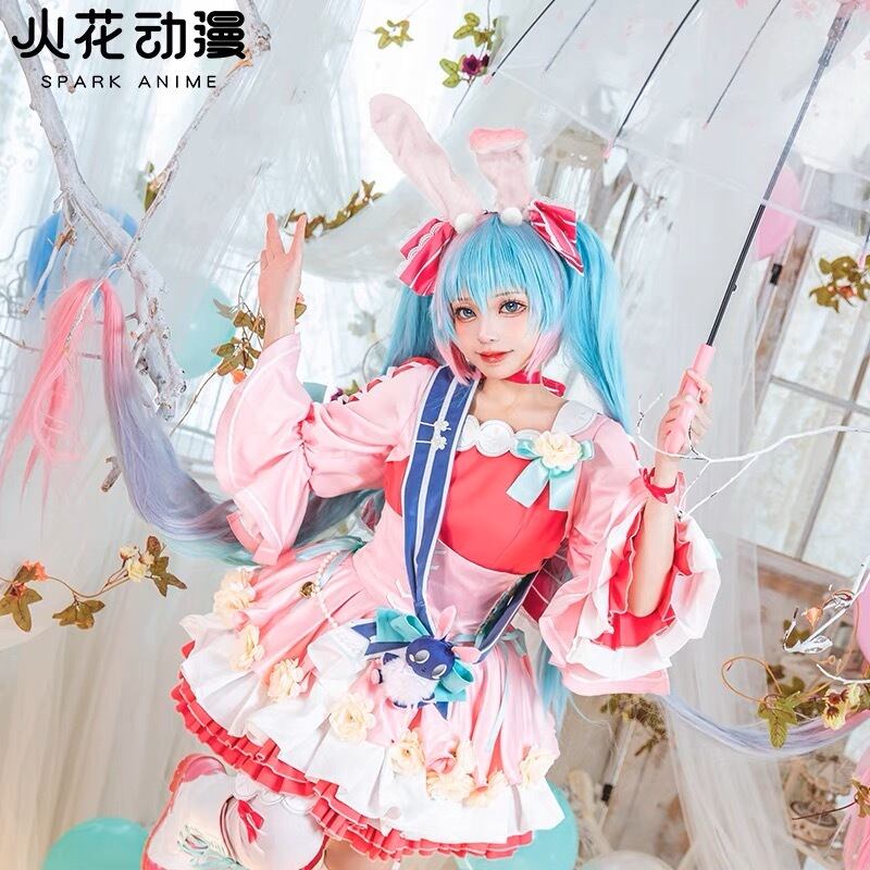 初音ミク　中華　キョンシー　コスプレ衣装　ウィッグ追加可ロリィタ