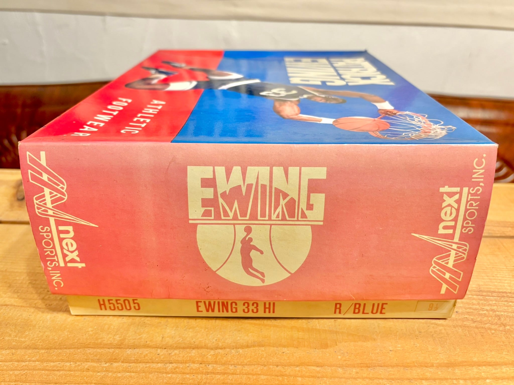 レア　美品　ユーイング　Ewing バスケ リュック　バーガンディ　アメリカ製 PATRICK EWING（パトリック ユーイング）EWING33 H5505 Hi 青 9.5 27.5