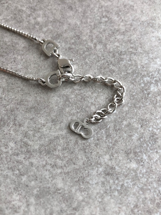 Christian Dior クリスチャン ディオール ネックレス シルバー ロゴ vintage ヴィンテージ オールド pidv5i