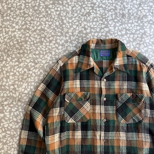 PENDLETON / 70’s Wool Board Shirt size L
