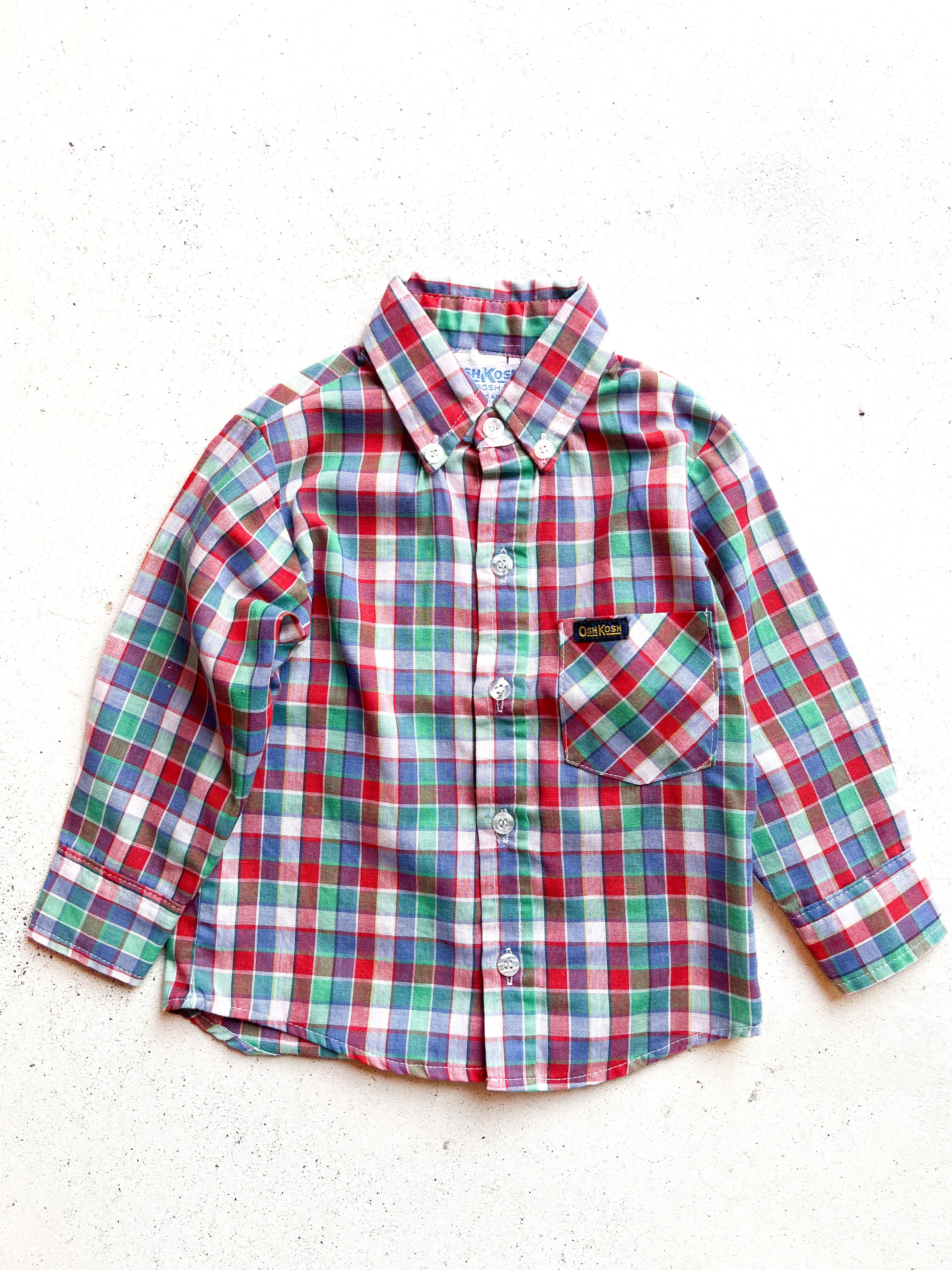 【95cm】VINTAGE 80'S オシュコシュ シャツ【9900】