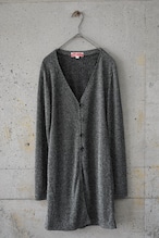 Black silver long cardigan
