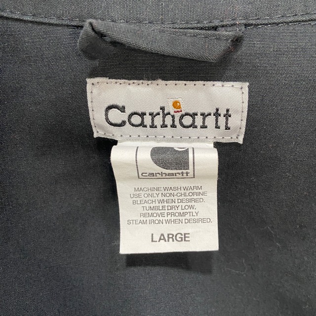Carhartt カーハート カバーオール風シャツジャケット ブラック L