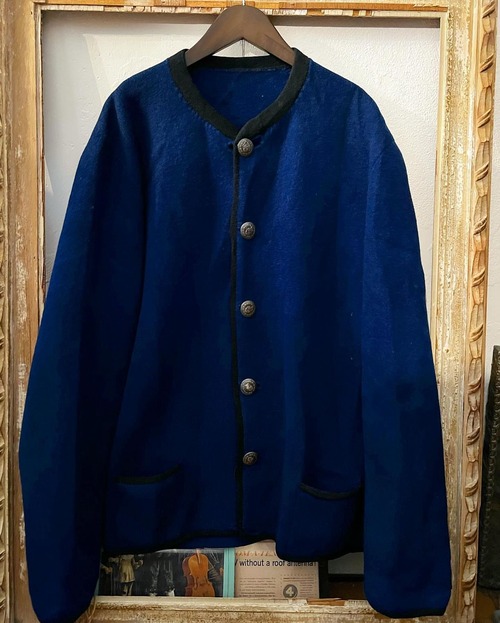 80's〜 "concho button" heavy woolcoat 【L】