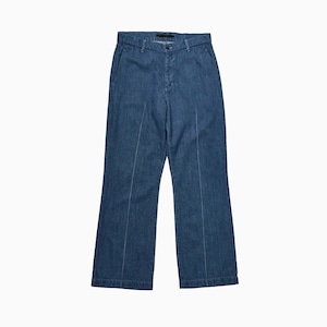 ORGANIC COTTON DENIM SHOECUT PANTS / オーガニックコットンデニムシューカットパンツ (LIGHT BLUE）