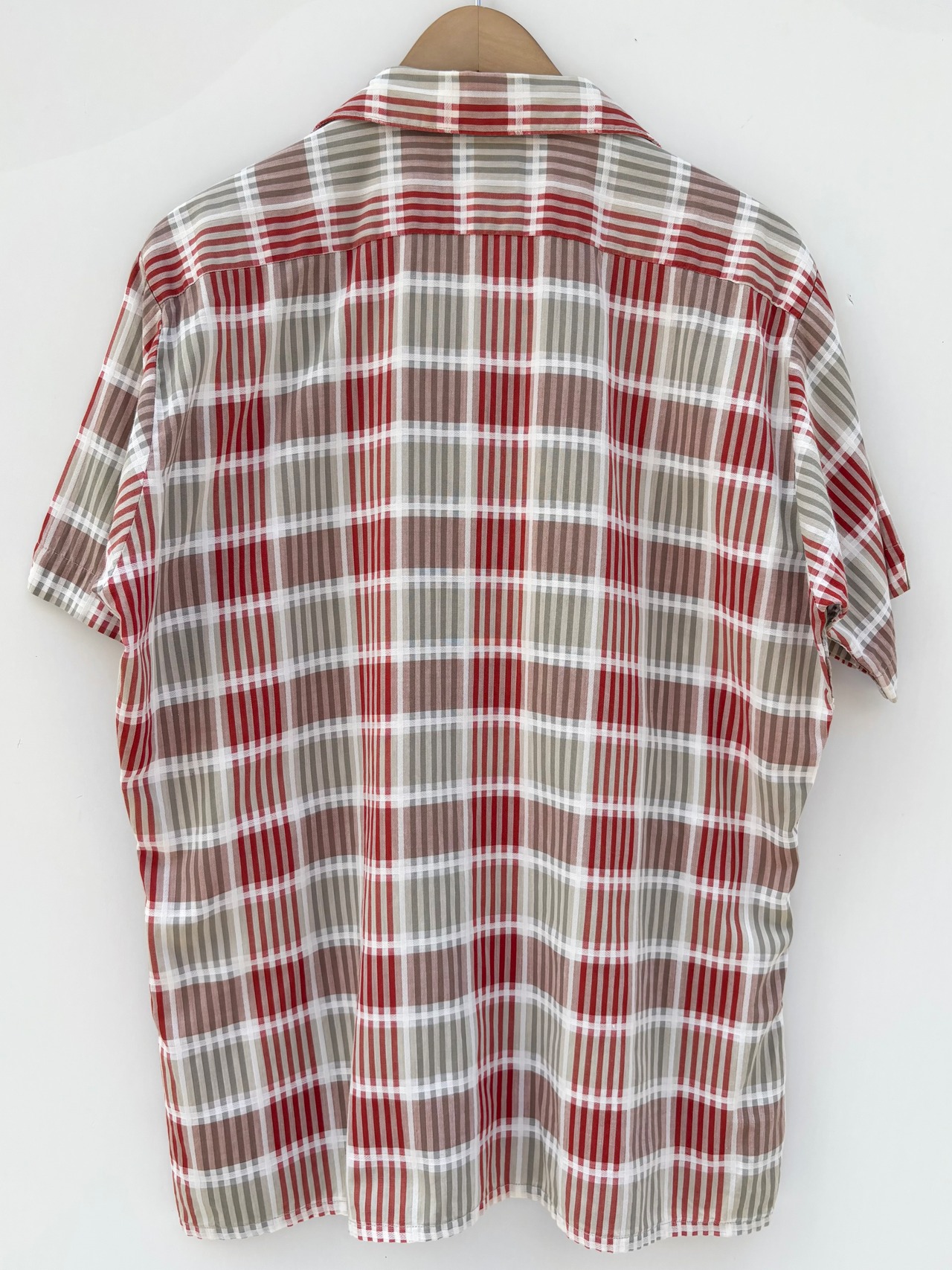 60s ARROW S/S OPEN COLLAR SHIRT MADE IN USA Size M