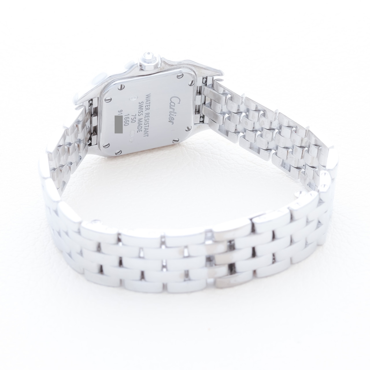 パンテールSM ホワイトゴールド ダイヤモンド サーモン文字盤