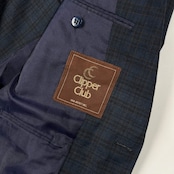 当時物 ビンテージ Clipper Club VAN JACKET ヴァンヂャケット チェック テーラードジャケット 170-90-79/ネイビー系 メンズ アイビー トラッド