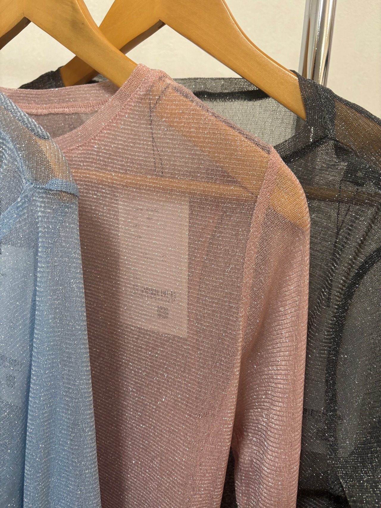 hunch ラメシアークルーネックロンT wts6882