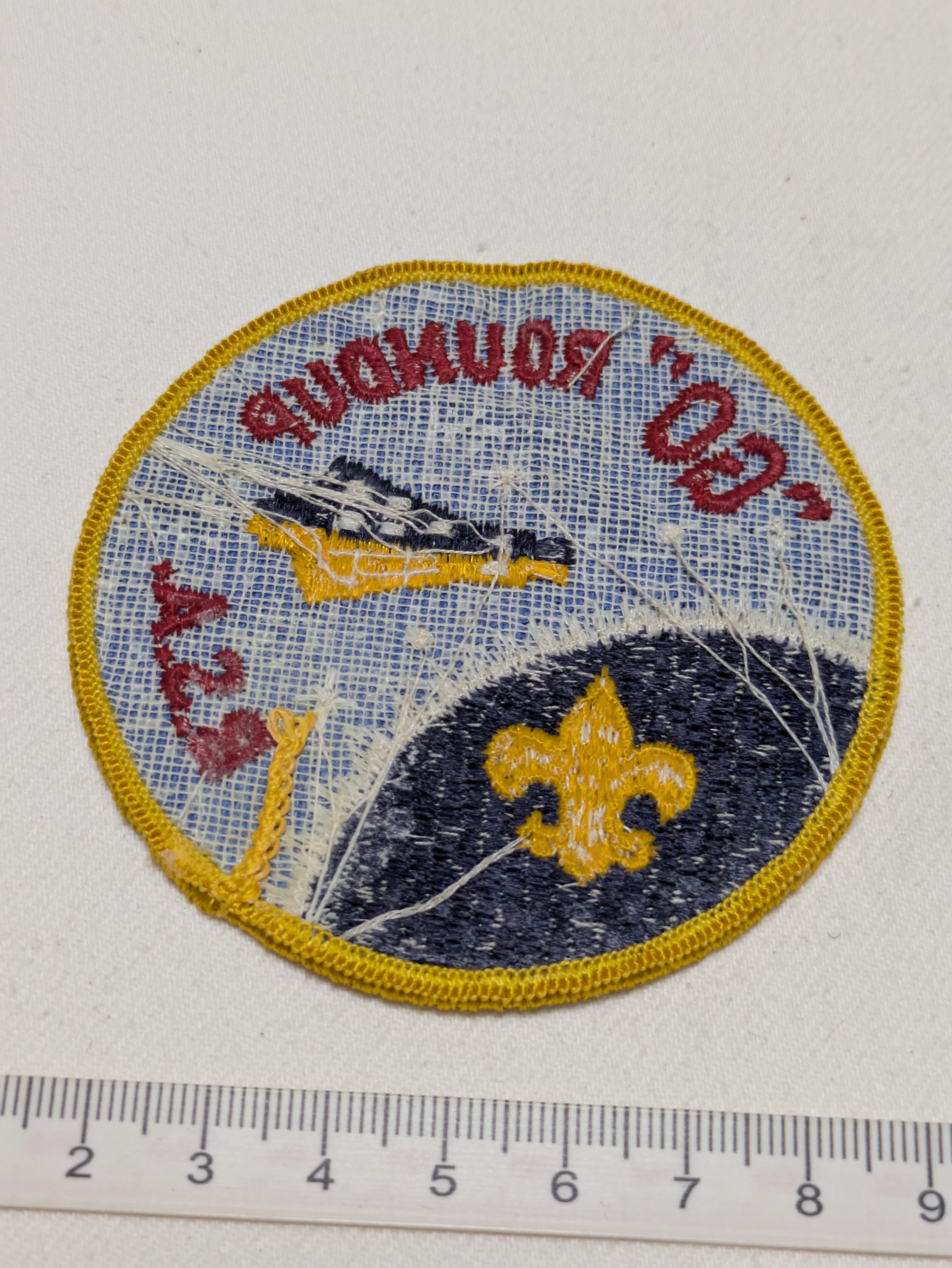 60年代 BSA ボーイスカウト GO ROUNDUP 宇宙船 ワッペン | AX ARCHIVES