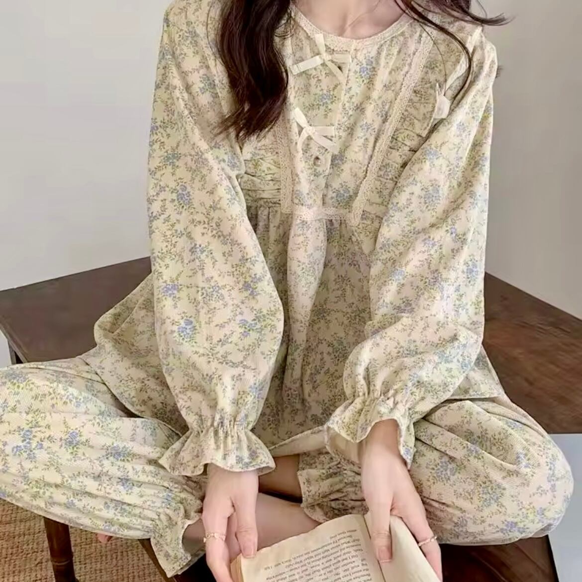 ヴィンテージフラワーパジャマ