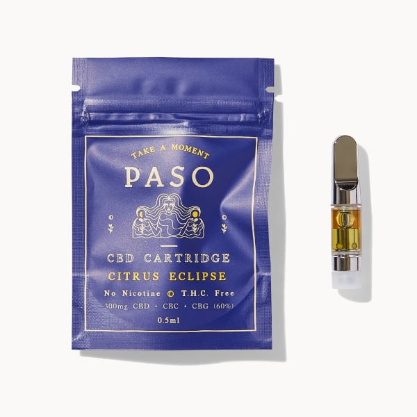 < PASO >  CBD VAPE CARTRIDGE / 300mg (60% CBD + CBG + CBC) / CITRUS ECLIPSE (SUPER LEMON HAZE)