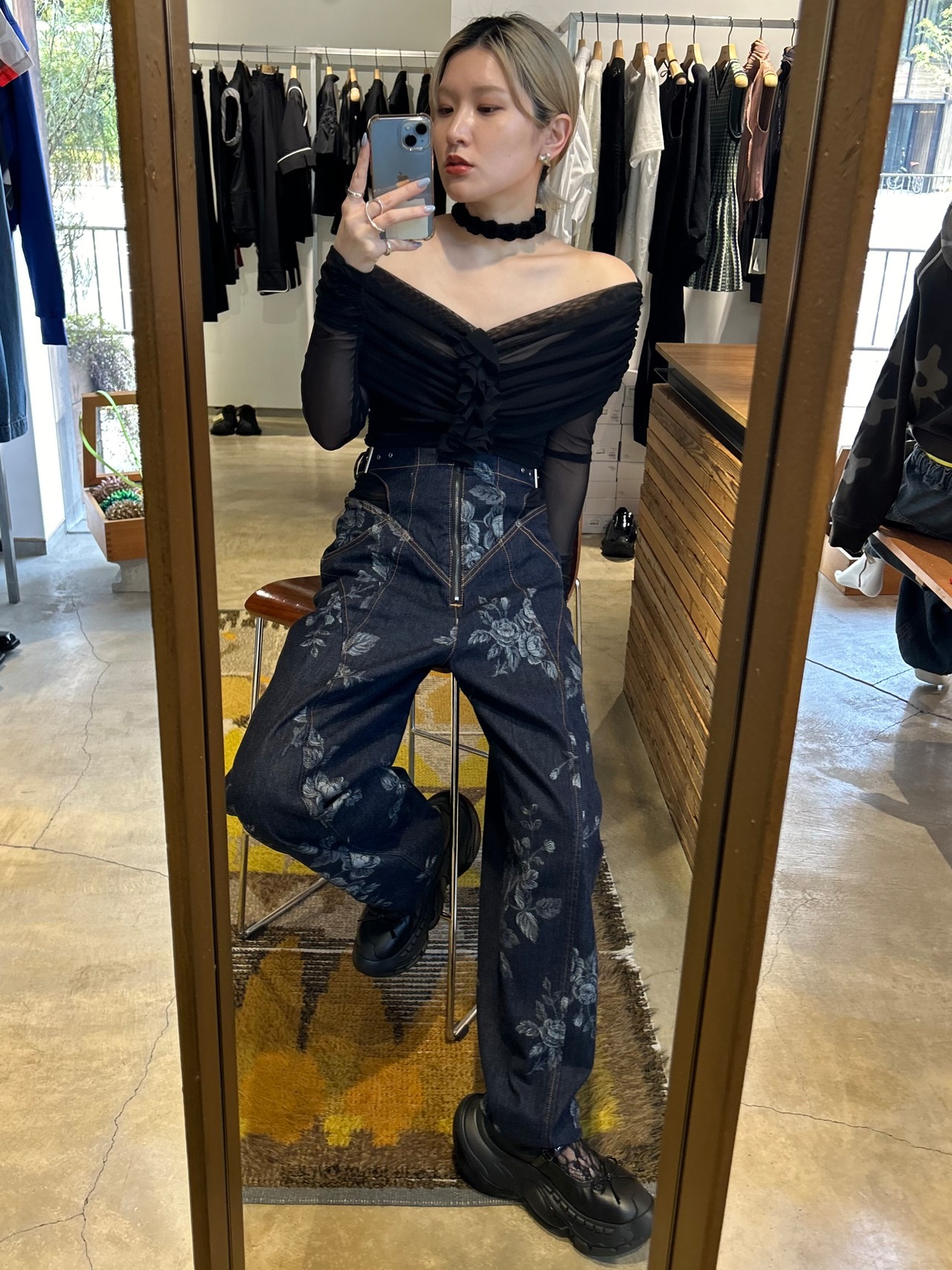 【25SS】FETICO フェティコ / TULLE FRILLED BODYSUIT / ボディスーツ - 5