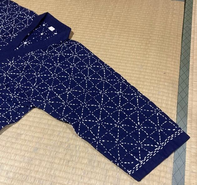 剣道着 剣道着 00号〜 1号 紺六三四刺 綿100% 夏用剣道着に最適！ | ひかり武