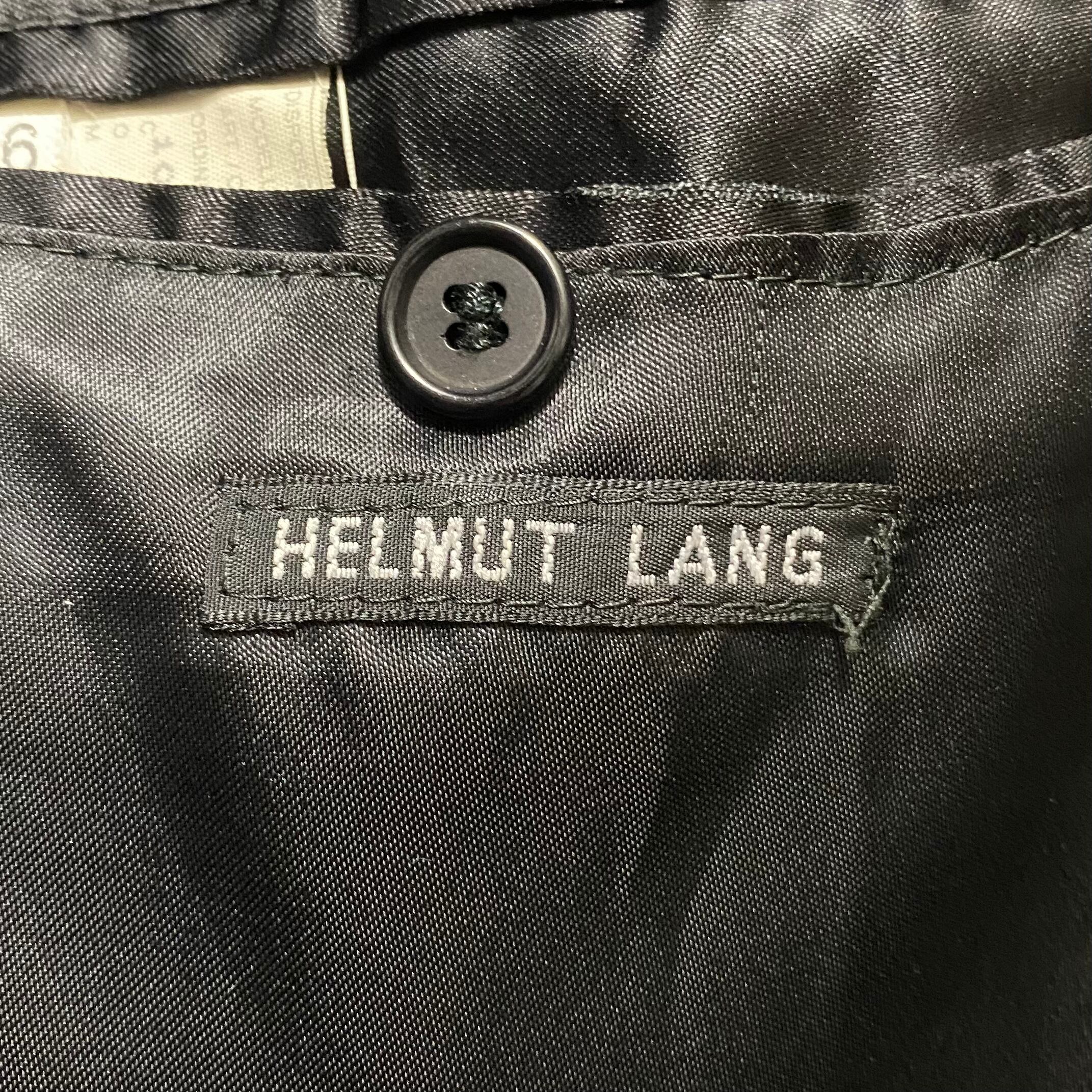 archive HELMUT LANG black leather tailored jacket | NOIR ONLINE