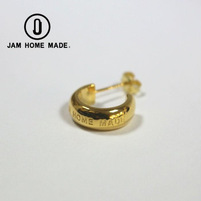 JAM HOME MADE ジャムホームメイド ラウンドダイヤモンドピアス -BLACK