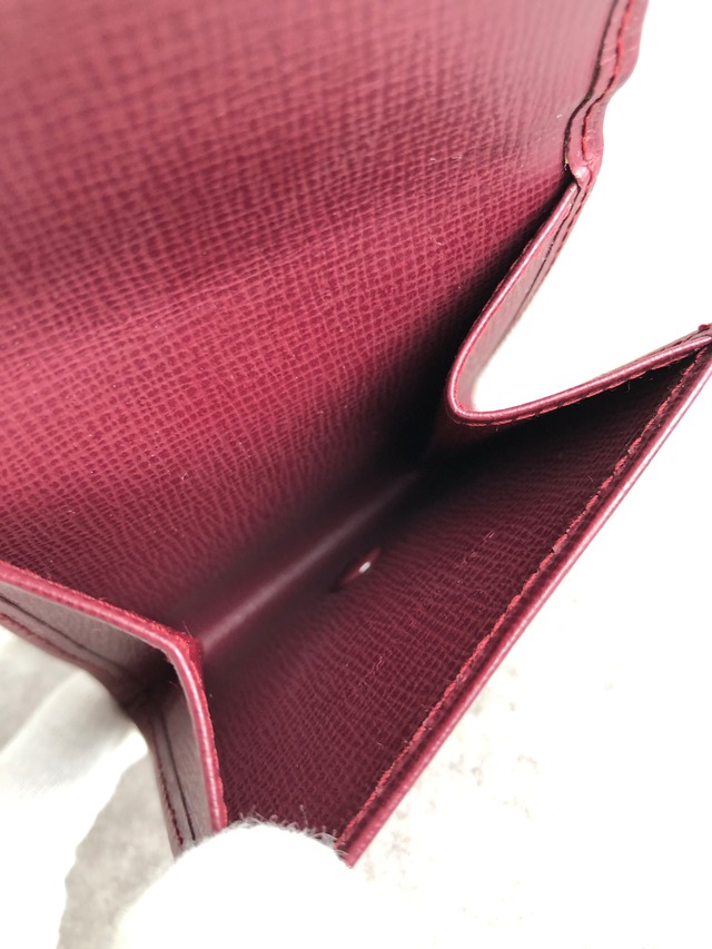 Cartier カルティエ マストライン 財布 ボルドー レザー コインケース vintage ヴィンテージ オールド 7pxaxi