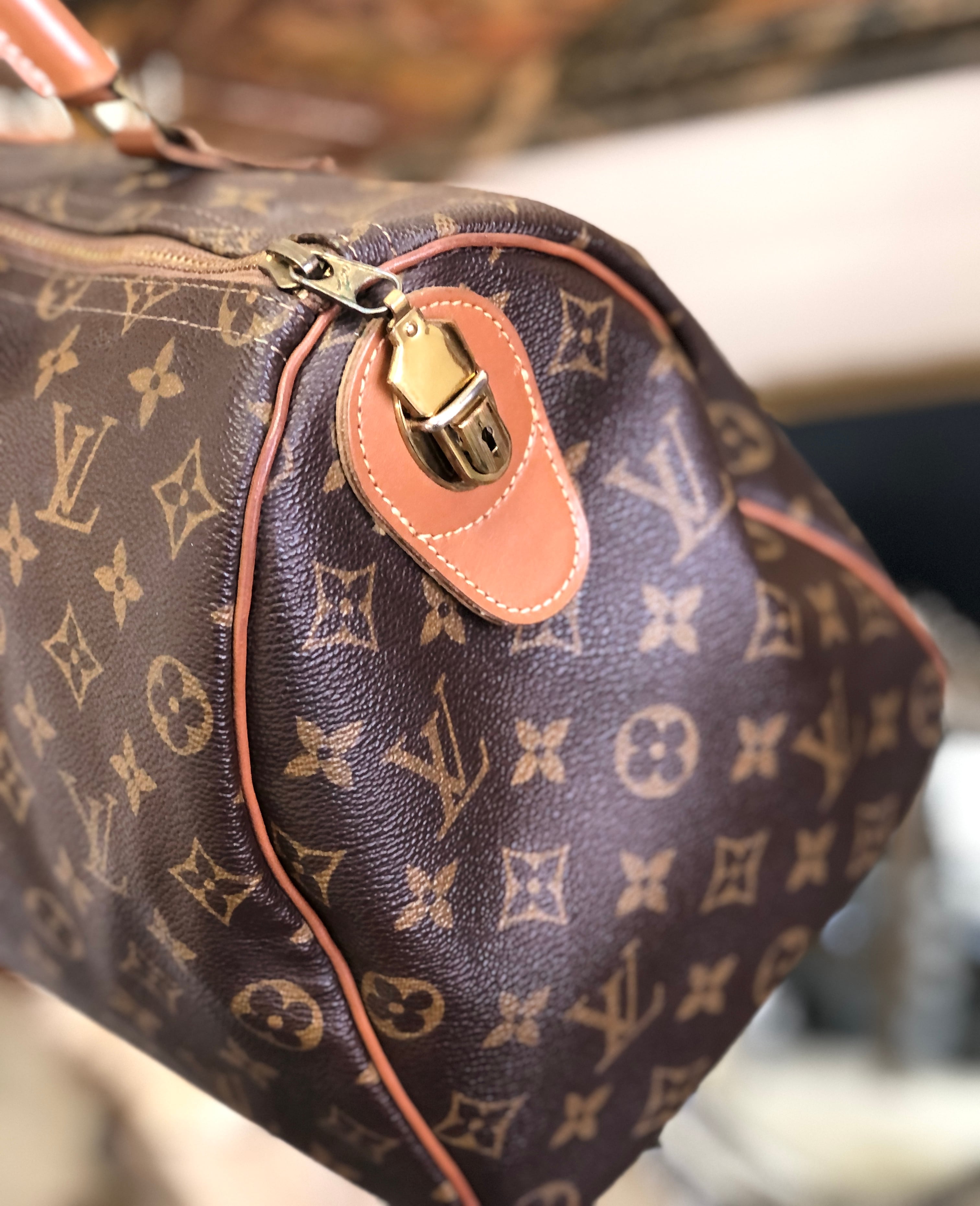 LOUIS VUITTON ルイ ヴィトン　モノグラム　北米限定　紐タグ　スピーディ 35　ボストンバッグ　ハンドバッグ　ブラウン　オールド　 ヴィンテージ　vintage　38frji | VintageShop solo powered by BASE