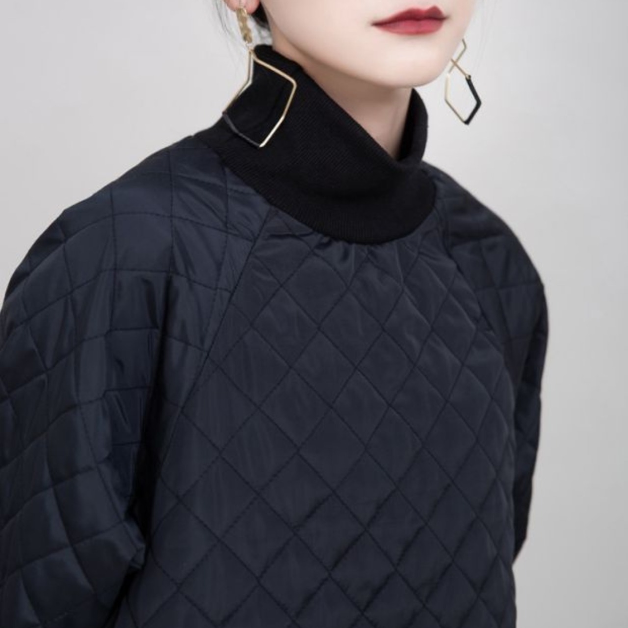 Cotton padded long dress(ME063)