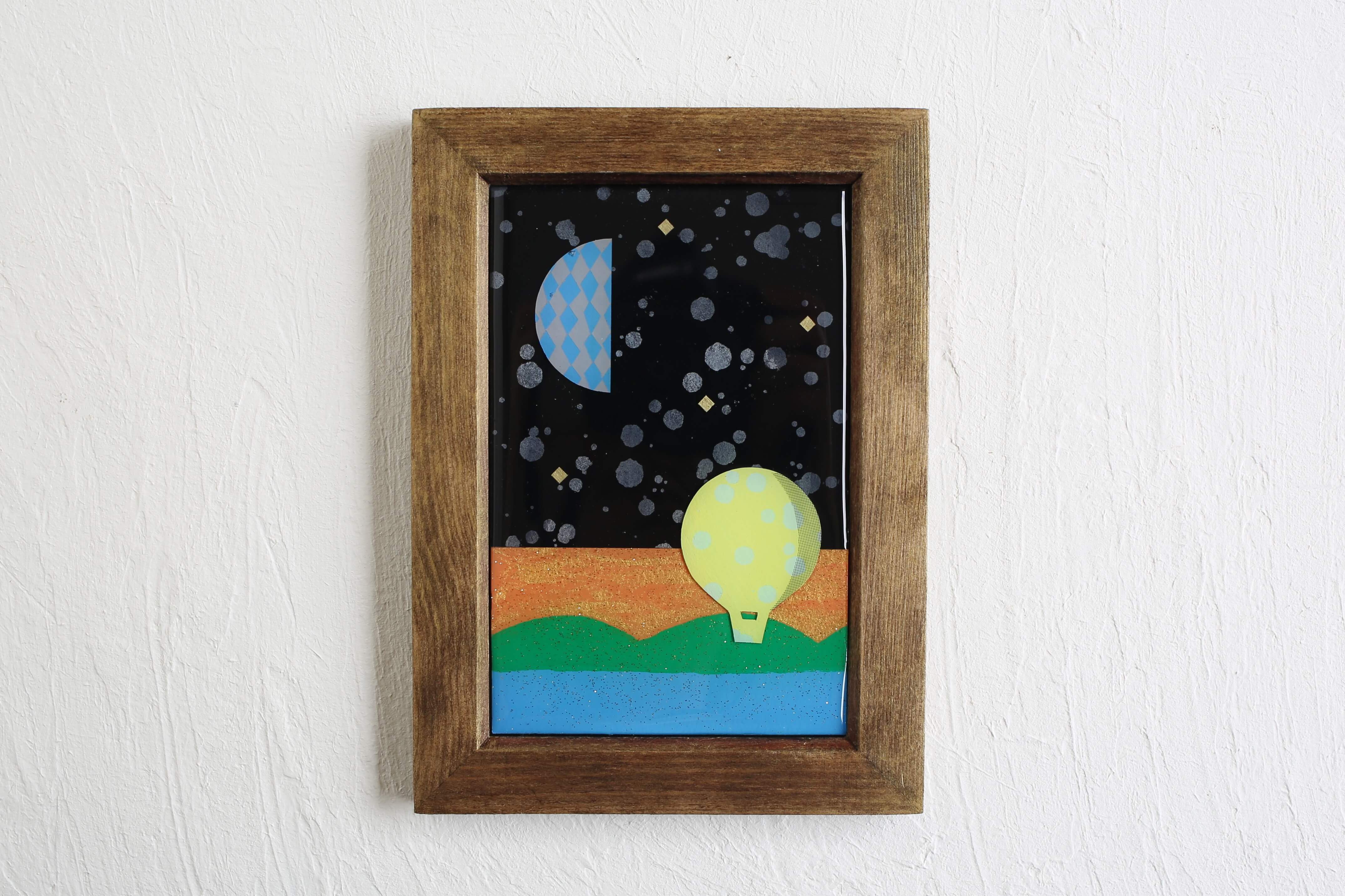 「サンセット」 レジン コラージュ