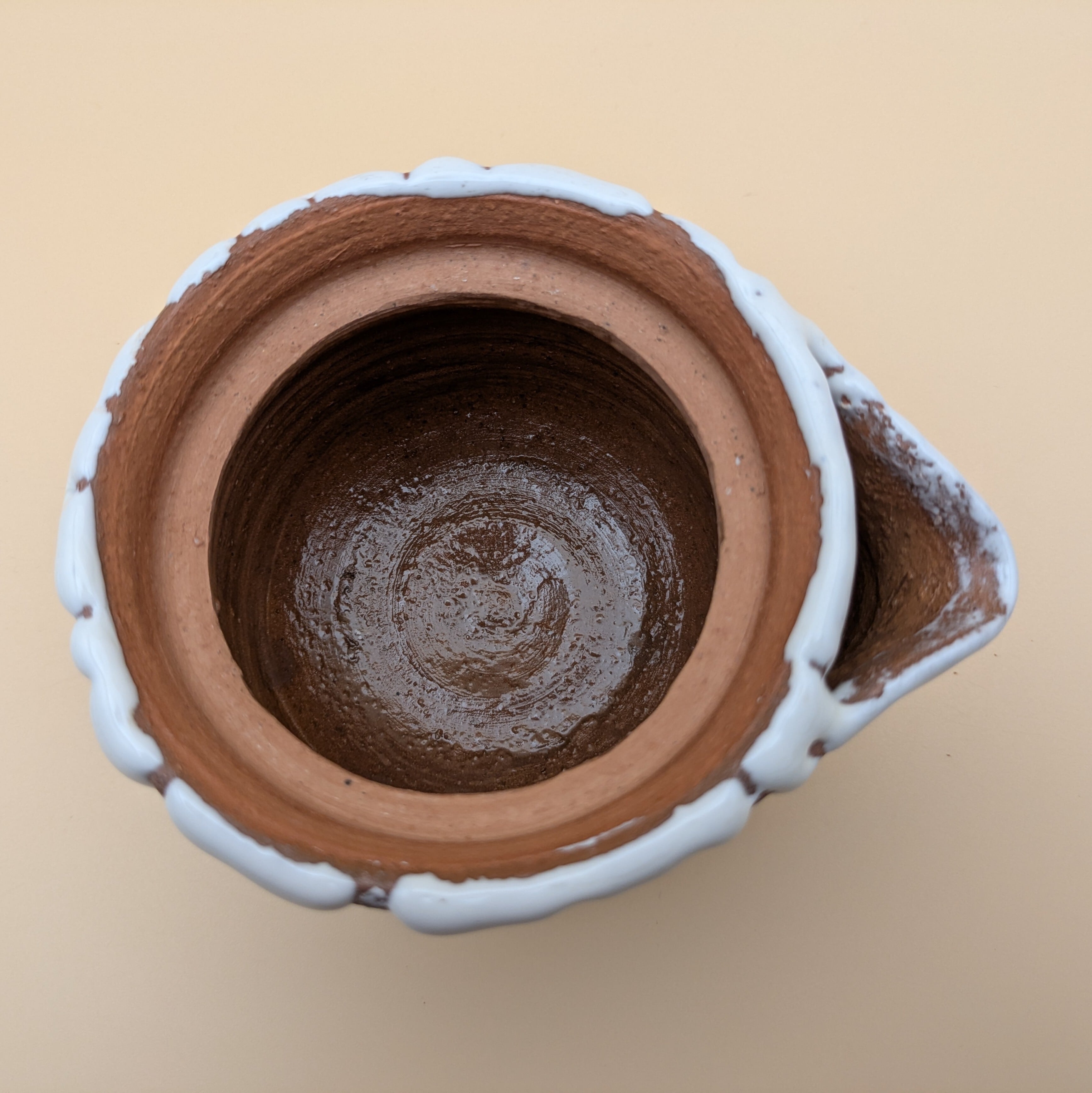 萩焼】 4寸 蓋つき片口 12cm （白釉 鬼萩） 湯冷まし 酒器 茶道具 | PAY ID
