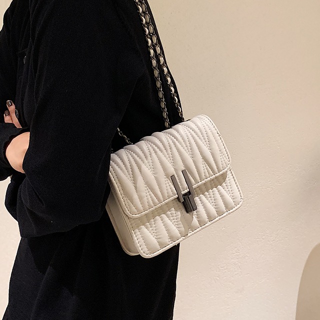 刺繍チェーン ミニ スクウェア メッセンジャーバッグ 手作りハンドバック37283448914