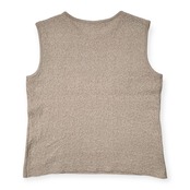 Mademoiselle NON NON マドモアゼルノンノン リネン混 コットン アンサンブル ニット セーター カーディガン /アイボリー