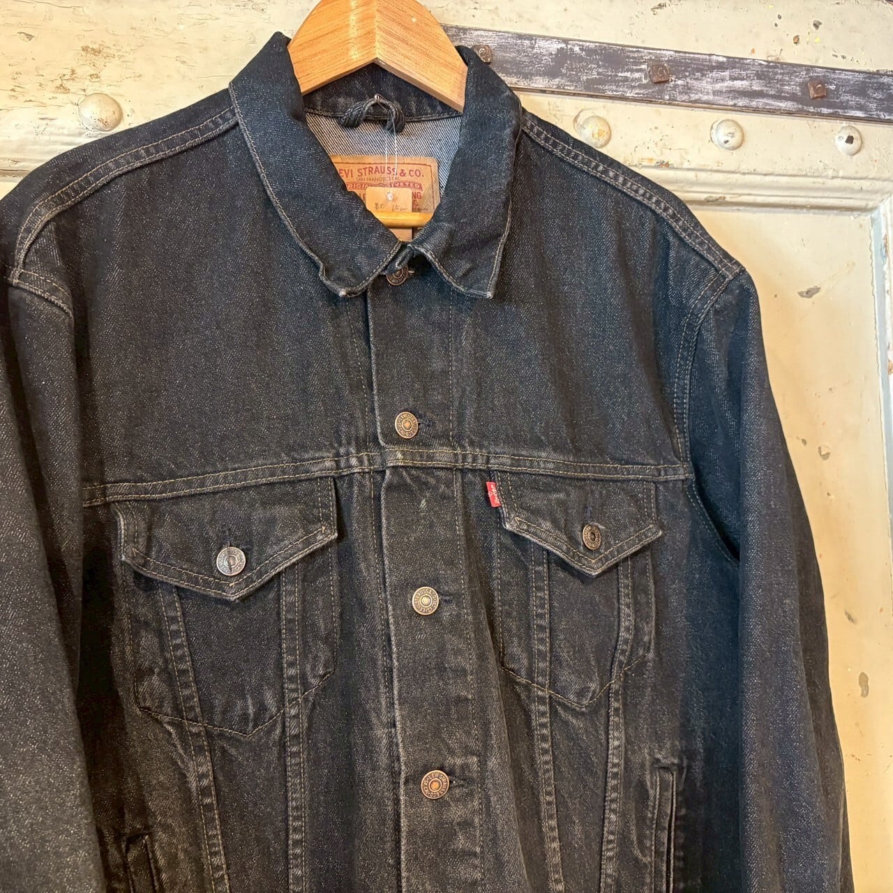 90's Levi's 先染め ブラック Gジャン ユーロリーバイス 70503-02