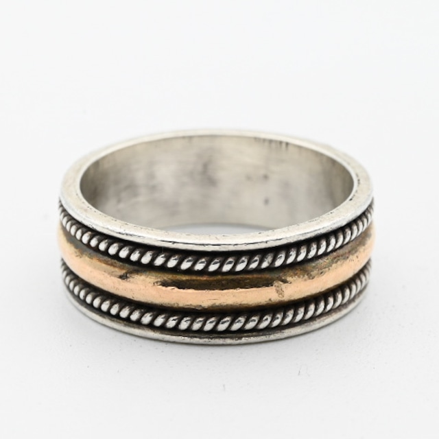 18K Gold/ Silver Band Ring By Desak Nyoman Suarti  #9.0 / USA