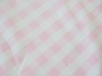 ピンクギンガム　ピローケース（色あせ・傷みあり） 画像4