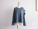 pelleq” SLASH SHOULDER T “ smoke blue