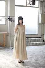 DU250530 linen pleats camisole one piece【残り僅か】