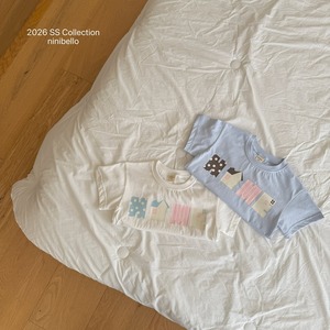 [ninibello] Pastel Home Tee +fee2 / [니니벨로] 파스텔홈티