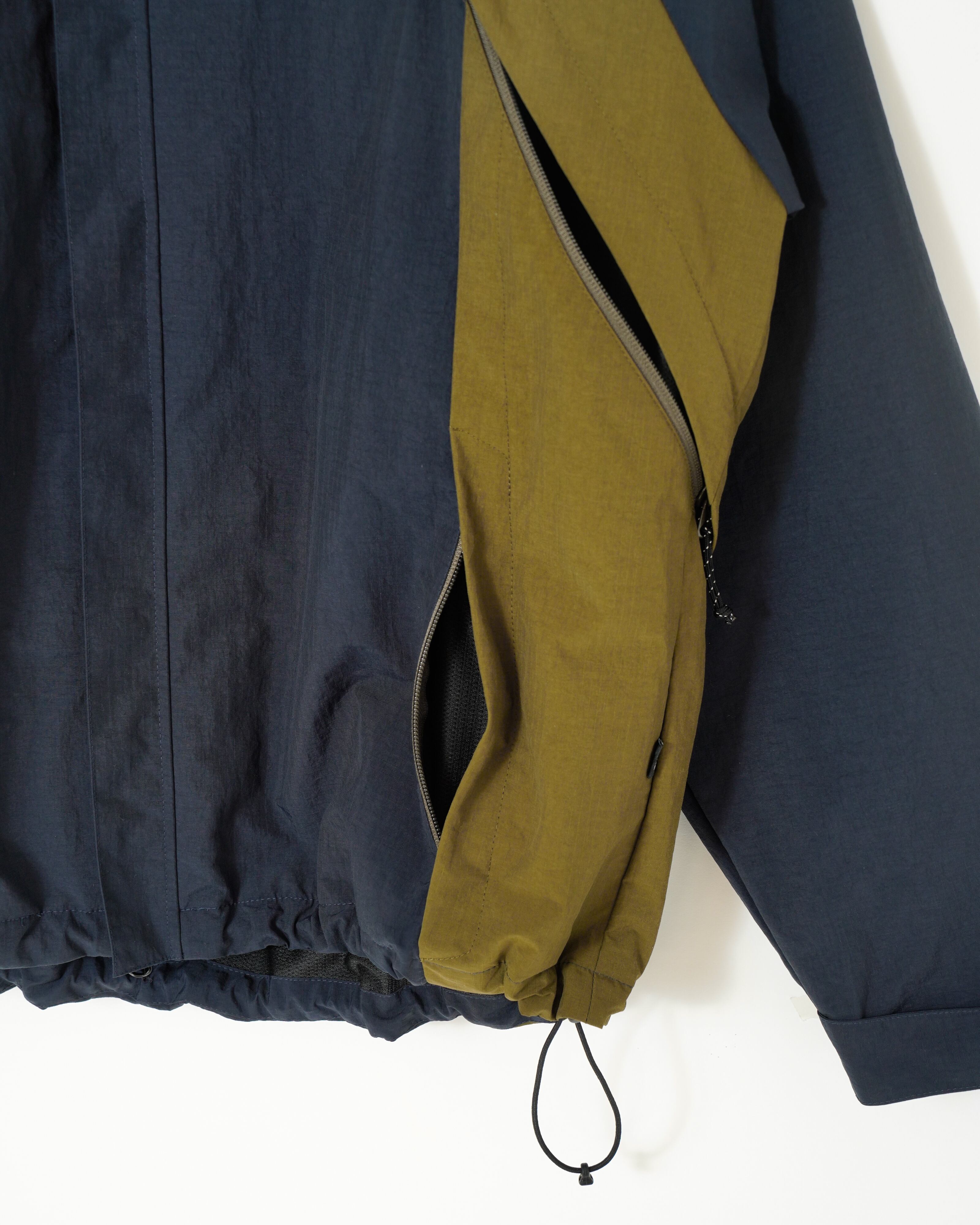 Optstuff Shell Parka (ネイビー×カーキ) Lサイズ OPTSTUFF] SHELL PARKA (NAVY×KHAKI) | OPTSTUFF