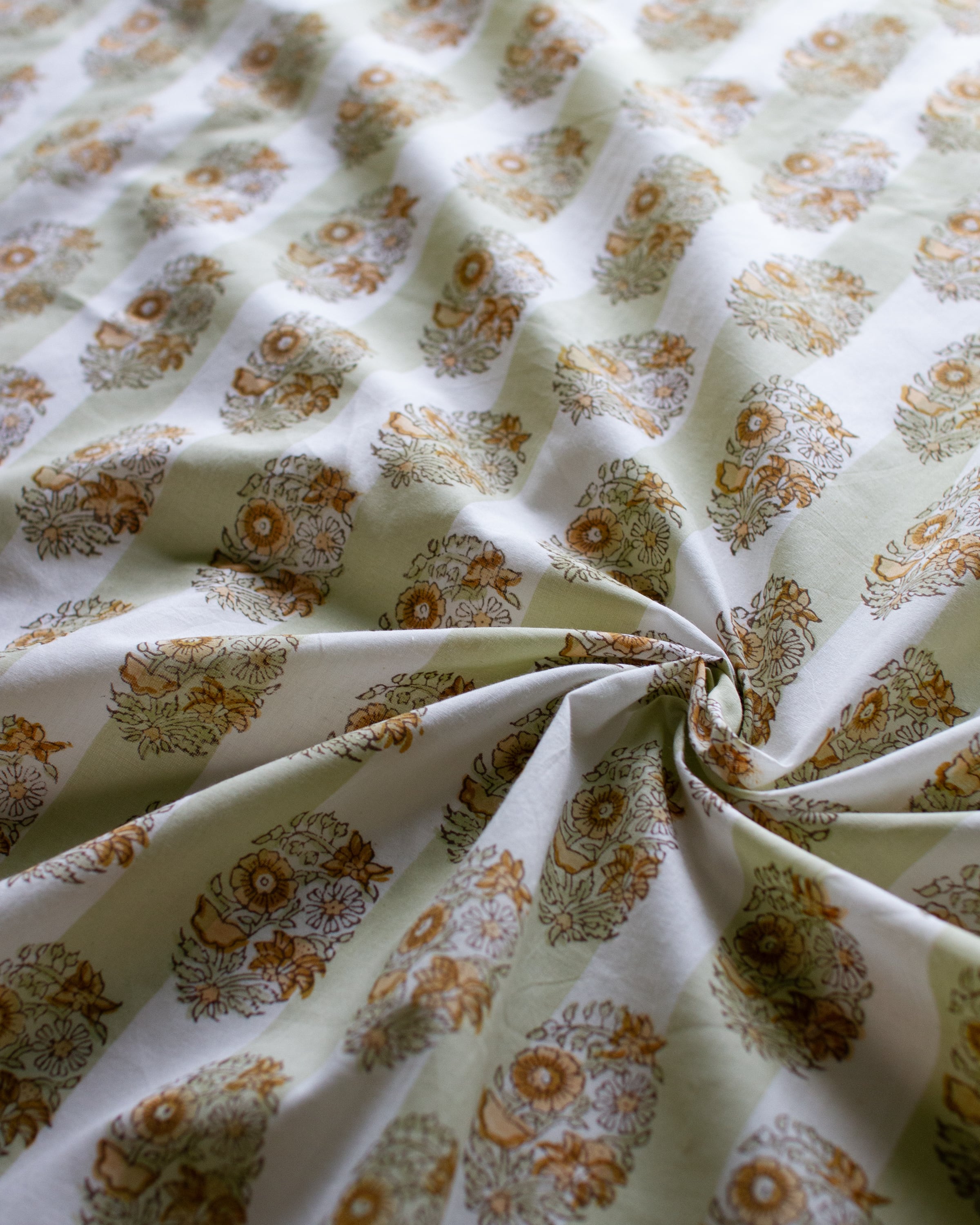 Block print FABRIC. <Sage Mist>