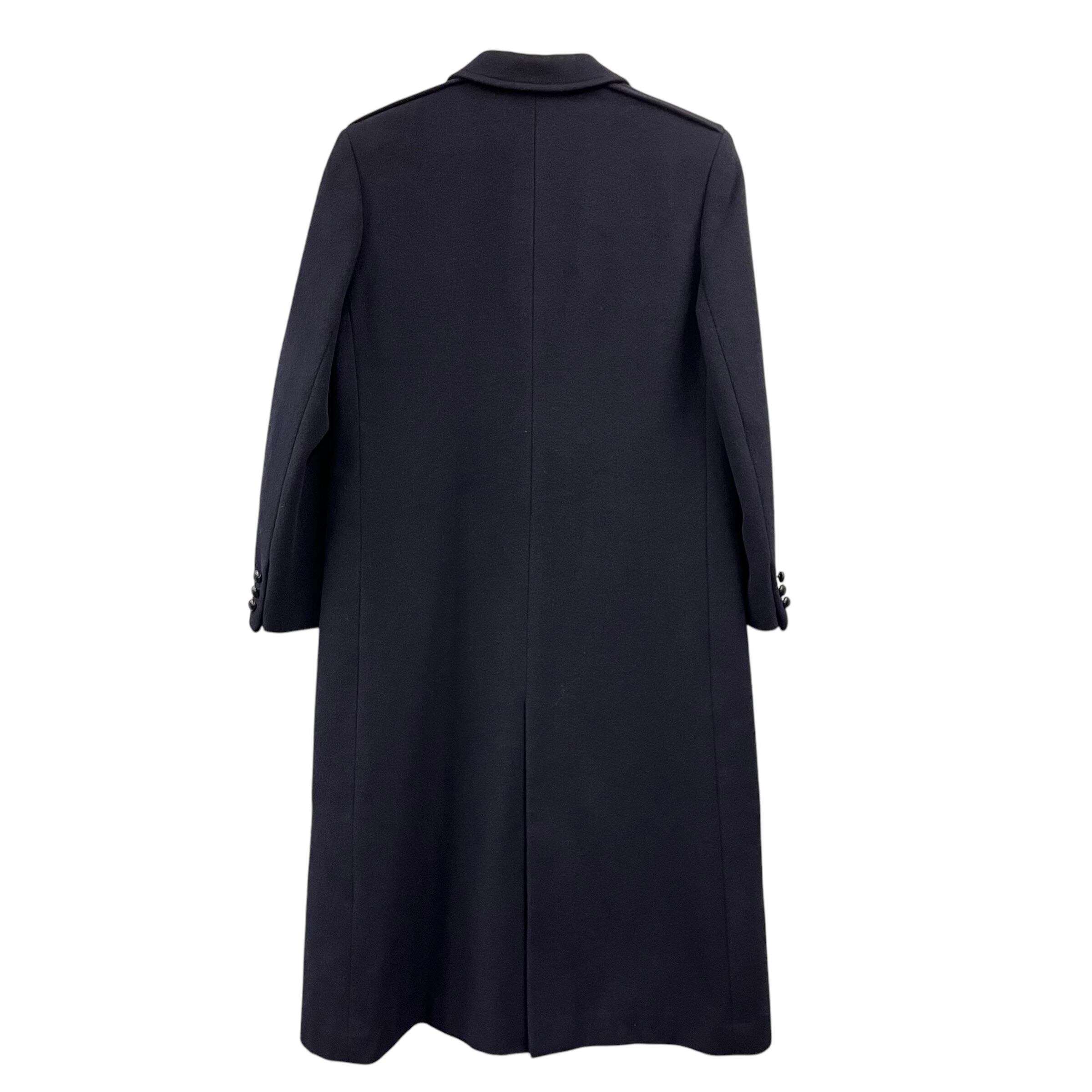 80s BROOKS BROTHERS/カシミヤ/ダブル/チェスターコート/黒/ブルックス