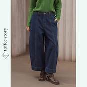 藍の庭を歩く幻のワイドデニム 《C0260》