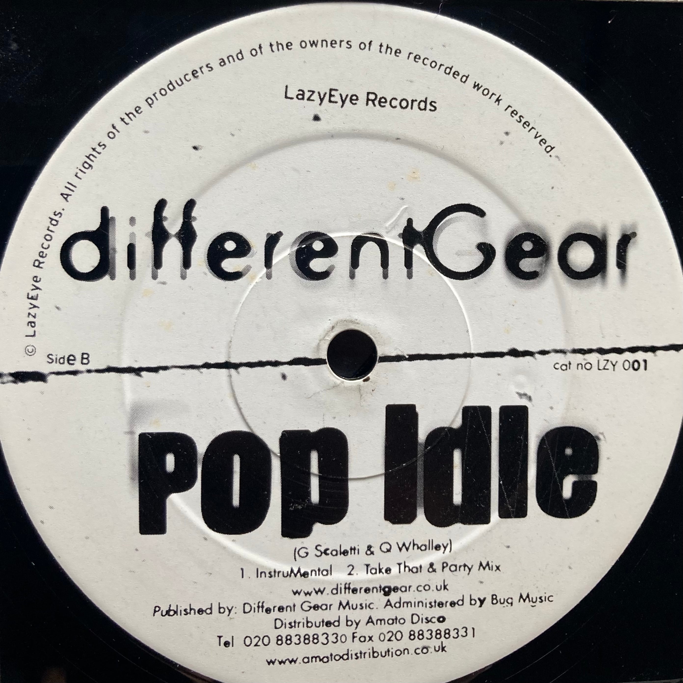(LZY　Records)　(LazyEye　12”】Different　Idle　Pop　Gear　￥3,000以上の購入で送料無料！テクノ/ハウス/ミニマルの中古アナログレコードを販売　001)　cpvinyl