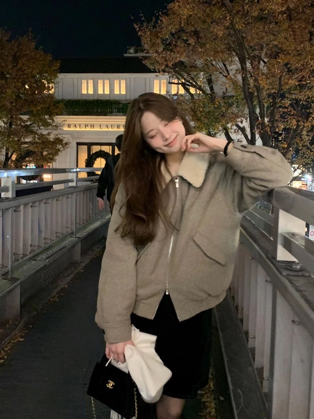 (OUNCE) velvet medium skirt