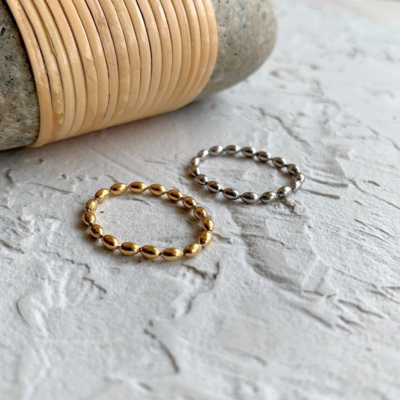 ［サージカルステンレス］OVAL CHAIN RING